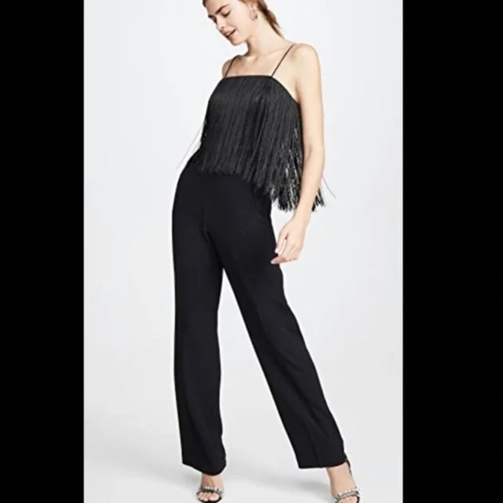 Club Monaco NWT Dressy Fringe Jumpsuit Size 00 XS - Picture 5 of 8